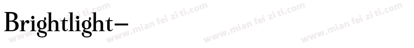 Brightlight字体转换