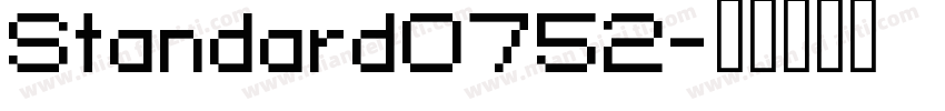 Standard0752字体转换