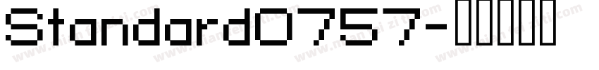 Standard0757字体转换