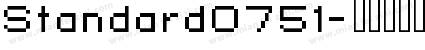 Standard0751字体转换