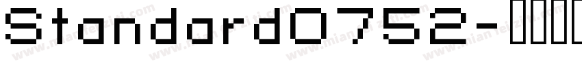 Standard0752字体转换
