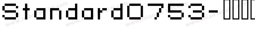 Standard0753字体转换