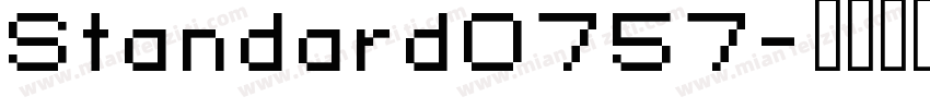 Standard0757字体转换