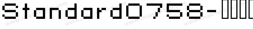 Standard0758字体转换