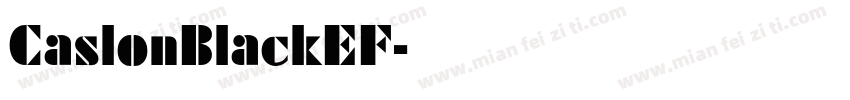 CaslonBlackEF字体转换