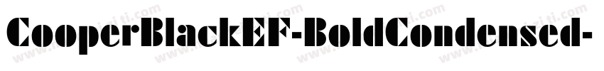 CooperBlackEF-BoldCondensed字体转换