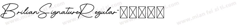 BrilianSignatureRegular字体转换