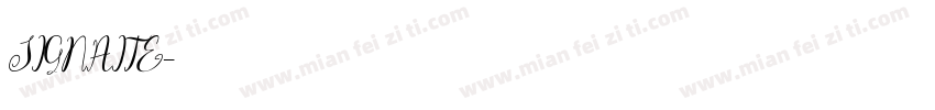 SIGNAITE字体转换