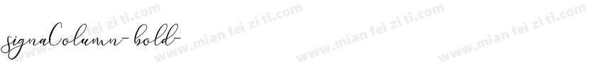 signaColumn-bold字体转换