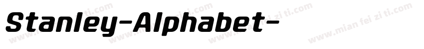 Stanley-Alphabet字体转换