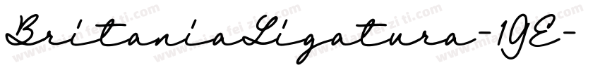 BritaniaLigatura-1GE字体转换