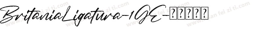 BritaniaLigatura-1GE字体转换