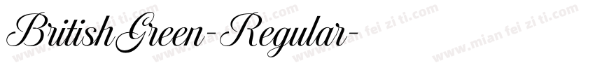 BritishGreen-Regular字体转换