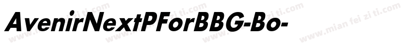 AvenirNextPForBBG-Bo字体转换