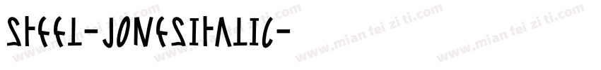Steel-JonesItalic字体转换