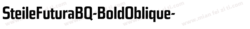 SteileFuturaBQ-BoldOblique字体转换