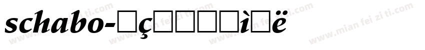 schabo字体转换