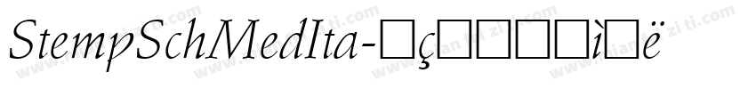 StempSchMedIta字体转换