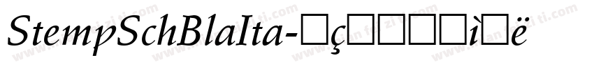 StempSchBlaIta字体转换