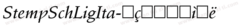 StempSchLigIta字体转换