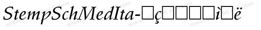 StempSchMedIta字体转换