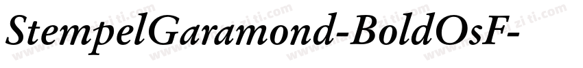 StempelGaramond-BoldOsF字体转换