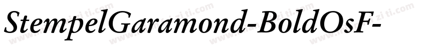 StempelGaramond-BoldOsF字体转换