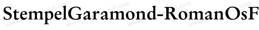 StempelGaramond-RomanOsF字体转换