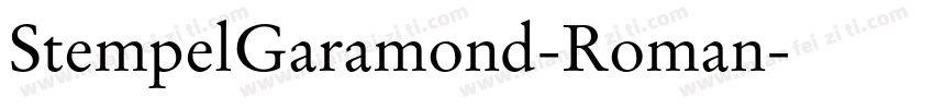 StempelGaramond-Roman字体转换