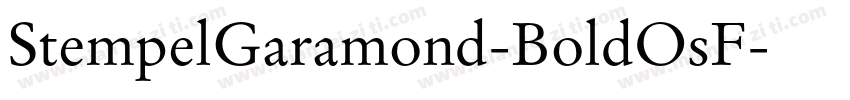 StempelGaramond-BoldOsF字体转换