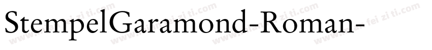StempelGaramond-Roman字体转换