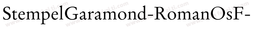 StempelGaramond-RomanOsF字体转换