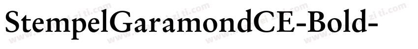 StempelGaramondCE-Bold字体转换