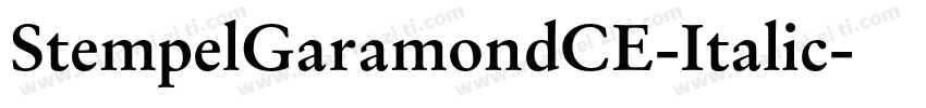 StempelGaramondCE-Italic字体转换