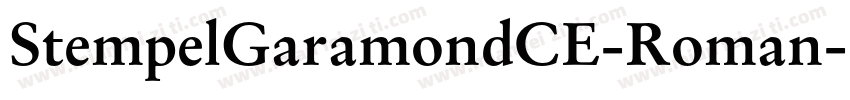 StempelGaramondCE-Roman字体转换