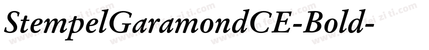 StempelGaramondCE-Bold字体转换