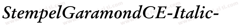 StempelGaramondCE-Italic字体转换