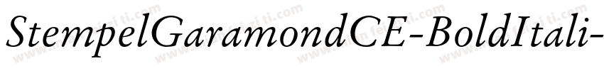 StempelGaramondCE-BoldItali字体转换