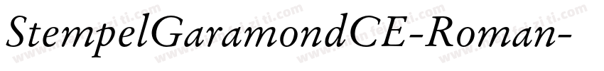 StempelGaramondCE-Roman字体转换