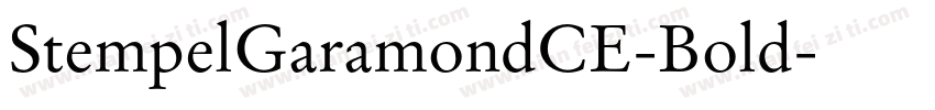 StempelGaramondCE-Bold字体转换