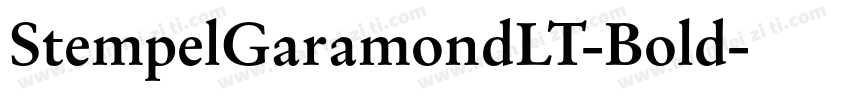 StempelGaramondLT-Bold字体转换