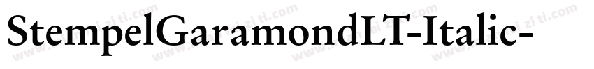 StempelGaramondLT-Italic字体转换