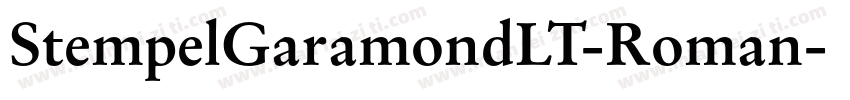 StempelGaramondLT-Roman字体转换