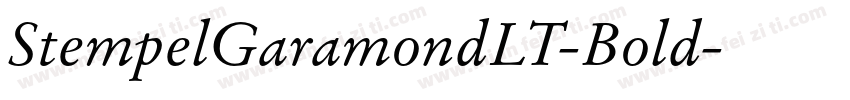 StempelGaramondLT-Bold字体转换