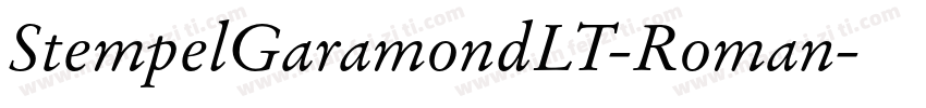 StempelGaramondLT-Roman字体转换