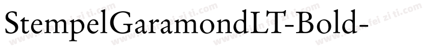 StempelGaramondLT-Bold字体转换