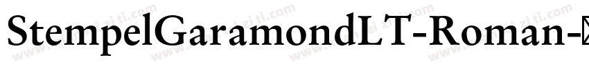 StempelGaramondLT-Roman字体转换