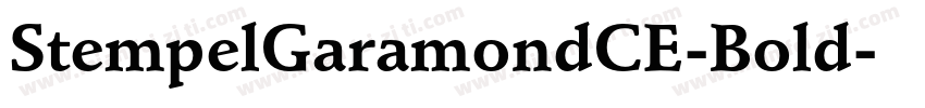 StempelGaramondCE-Bold字体转换