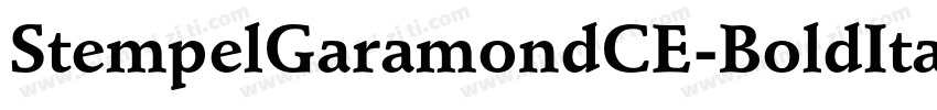 StempelGaramondCE-BoldItali字体转换