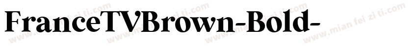 FranceTVBrown-Bold字体转换